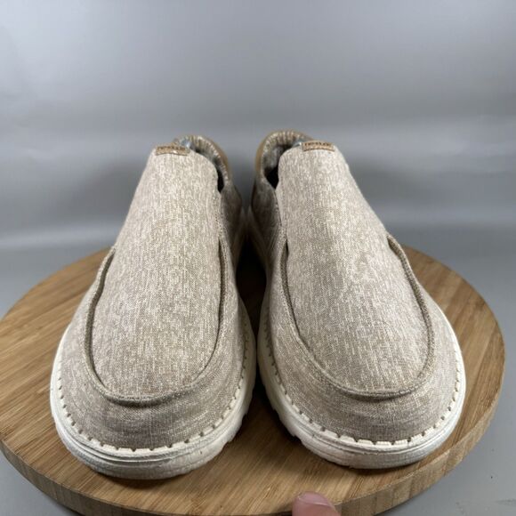 S Hey Dude Thad Mayan Slip on Loafer Sneakers Mens Size 13 Mayan Beige - Picture 2 of 8